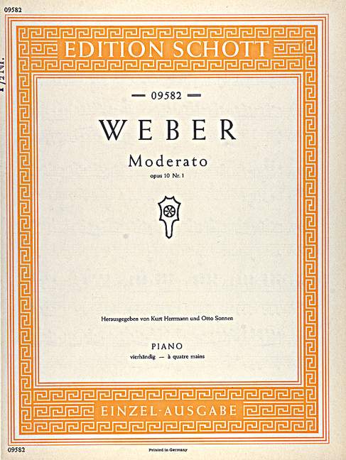Moderato Op. 10/1 (WEBER CARL MARIA VON)