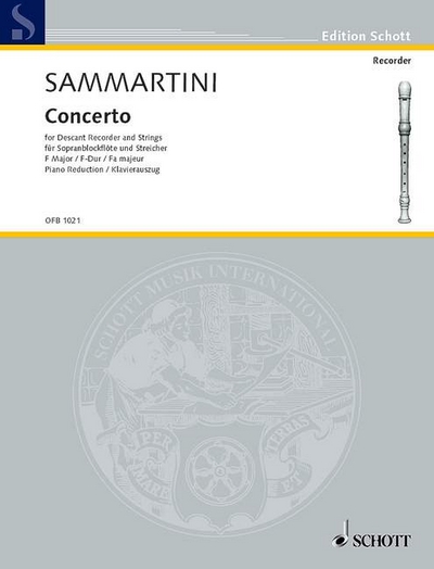 Concerto F Major (SAMMARTINI GIUSEPPE)