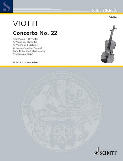 Concerto #22 A Minor (VIOTTI GIOVANNI BATTISTA)