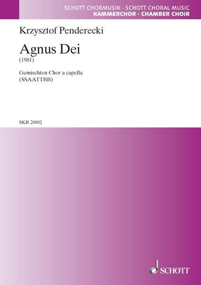 Agnus Dei (PENDERECKI KRZYSZTOF)