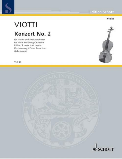 Concerto #2 E Major (VIOTTI GIOVANNI BATTISTA)