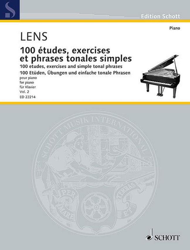 100 études, exercises et phrases tonales Vol. 2 (LENS NICHOLAS)
