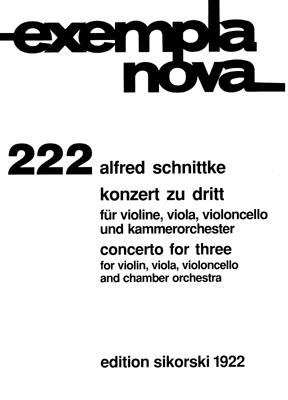 Konzert Zu Dritt (Concerto (SCHNITTKE ALFRED)