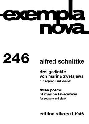 3 Poemes De Marina Tsvetayeva (SCHNITTKE ALFRED / KOCHEL)