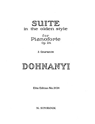 Suite In The Olden Style Op. 24