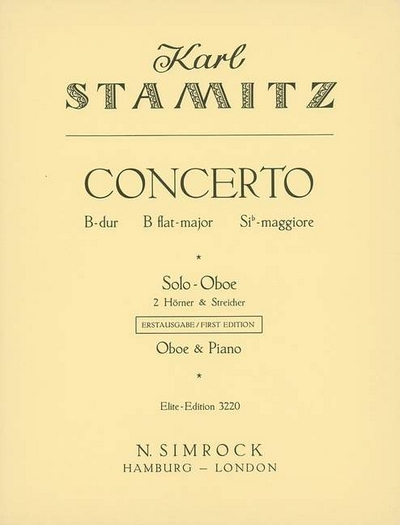 Concerto In B Flat Major (STAMITZ CARL)
