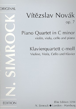 Piano Quartet In C Minor Op. 7 (NOVAK VITEZSLAV)