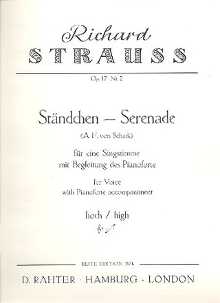 Sérénade In F Op. 17/2 (STRAUSS RICHARD)