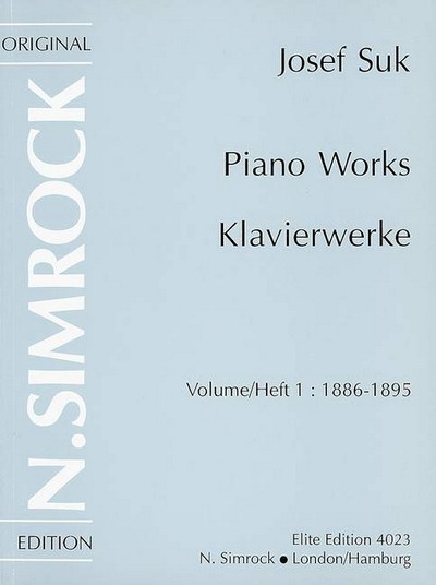 Piano Works Band 1 (SUK JOSEF)