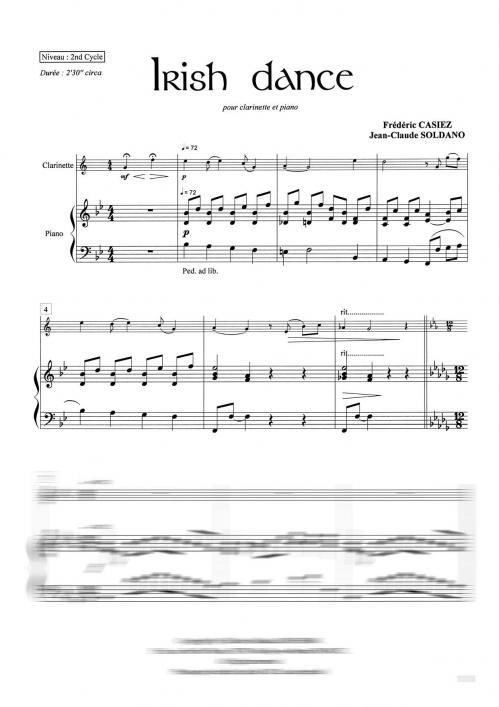 Irish Dance (Clarinette Et Piano) (CASIEZ F)