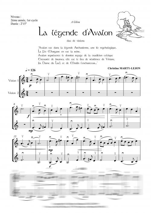 La Légende D'Avalon (MARTY-LEJON CHRISTINE)