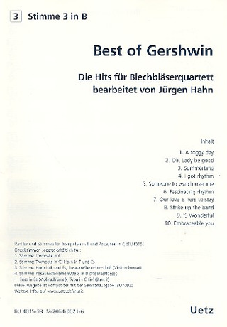 Gershwin For Brass Quartet