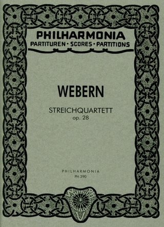 String Quartet Op. 28 Op. 28 (WEBERN ANTON)