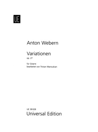 Variationen Op. 27 (WEBERN ANTON)