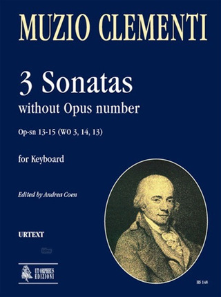 3 Sonatas Without Op. Number Op-Sn 13-15 (Wo 3, 14, 13)