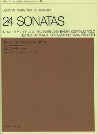 24 Sonatas Band 2 (SCHICKHARDT JOHANN CHRISTIAN)