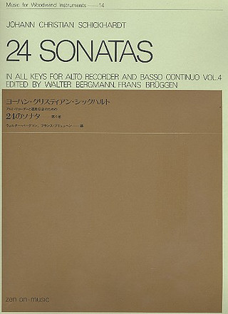 24 Sonatas Band 4 (SCHICKHARDT JOHANN CHRISTIAN)